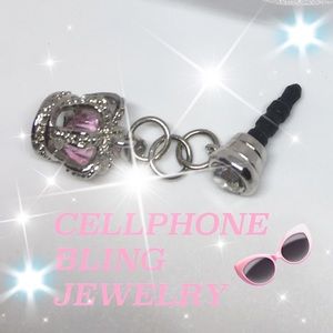 👑 NEW QUEEN BLING SPEAKER PLUG CELL JEWELRY